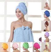 Haartrocknerhaube für Damen, saugfähiges Handtuch zum Trocknen der Haare